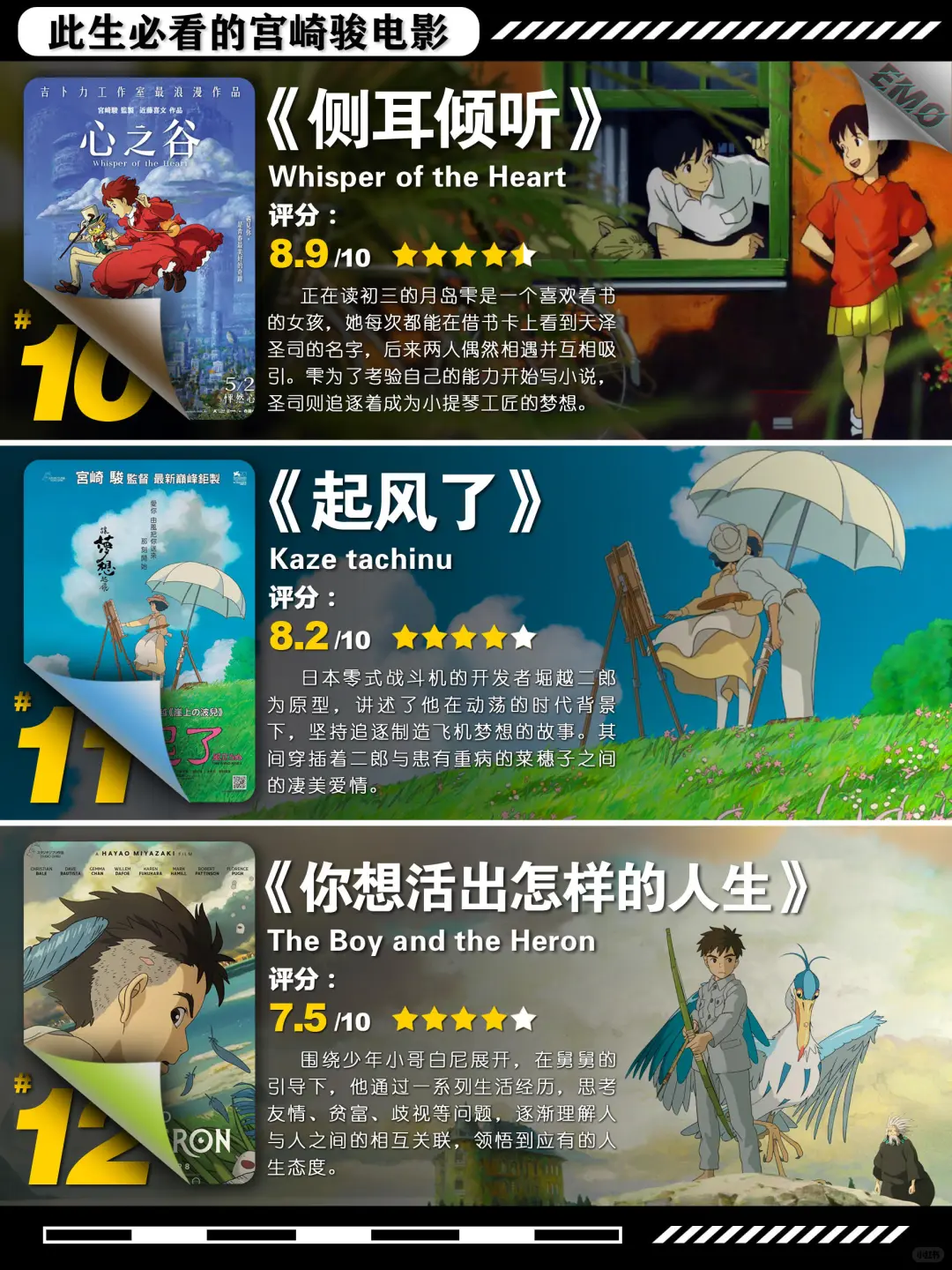 人生必看的宫崎骏电影🎞️