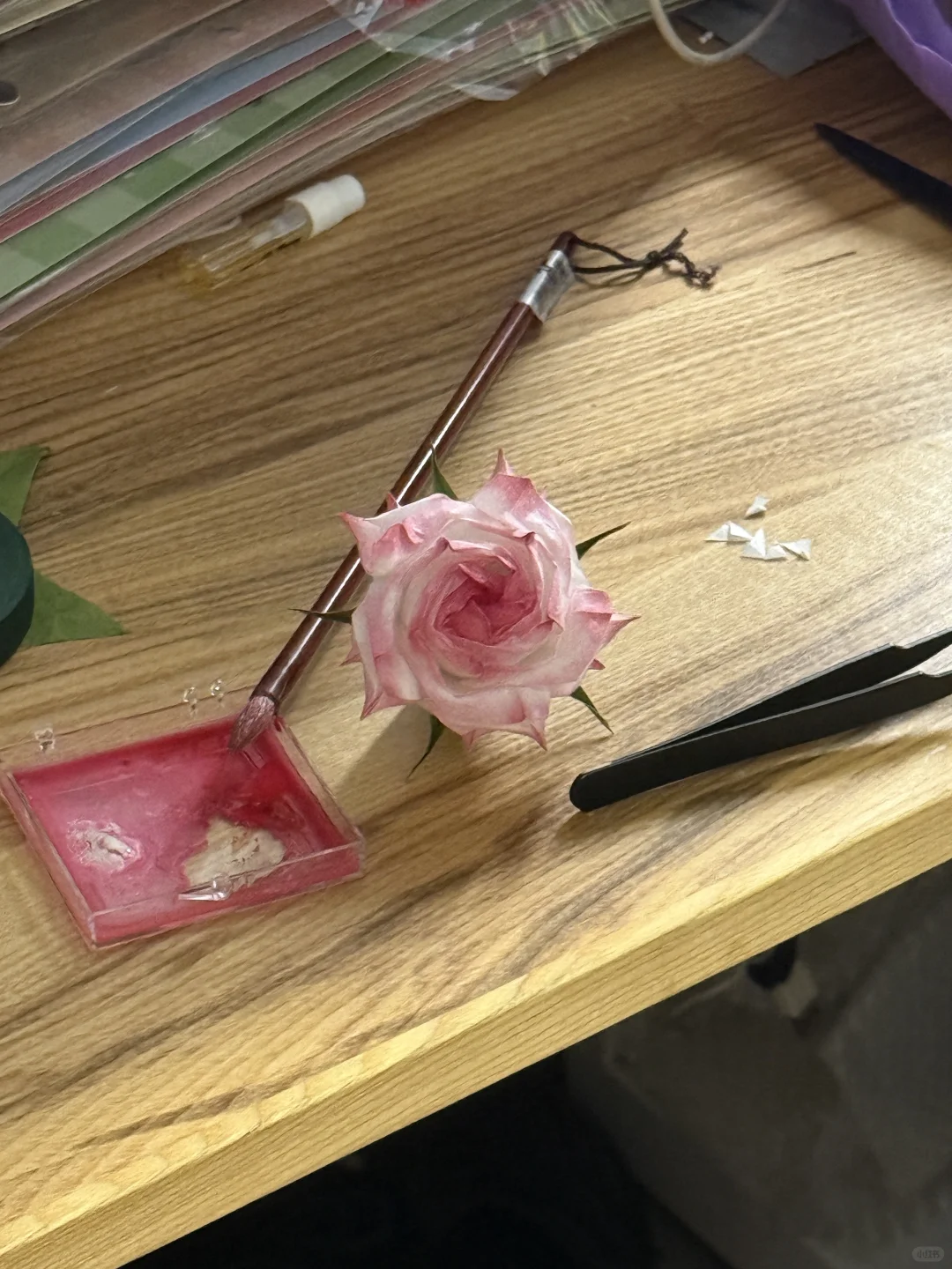 新产的折纸花花！