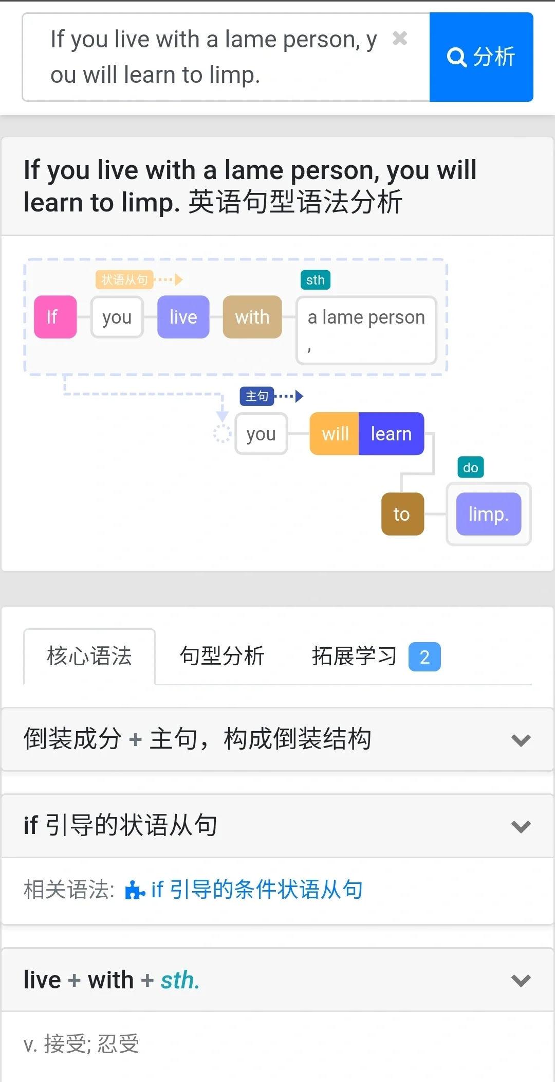 神仙实用软件——英语句子语法分析软件