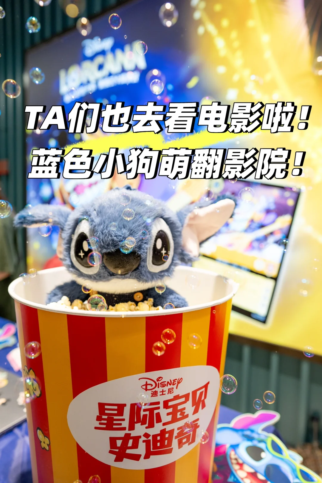 🍿TA们也去看电影啦！蓝色小狗萌翻影院！