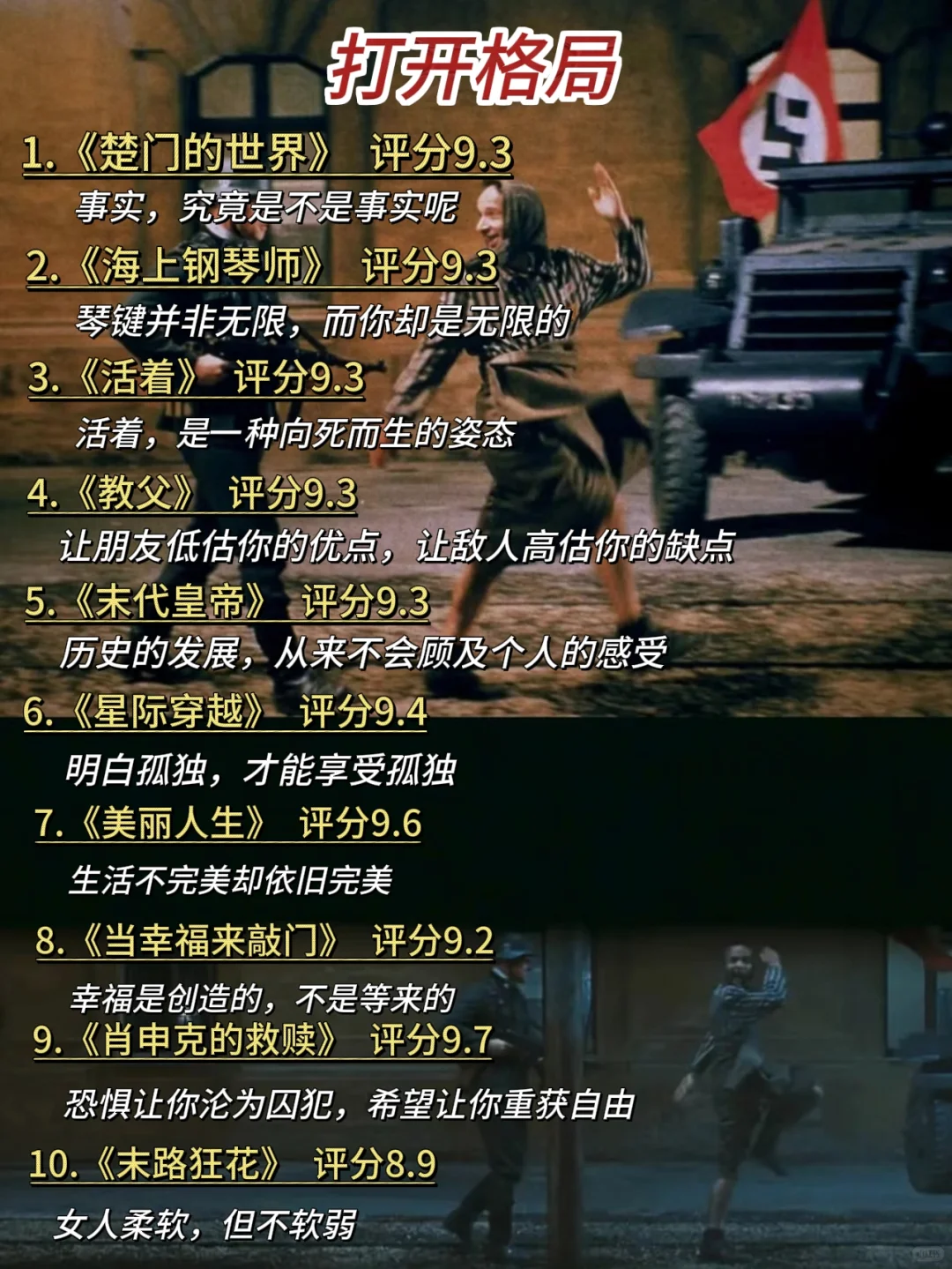 嘴笨。反应慢，狂刷这70部电影提升自己