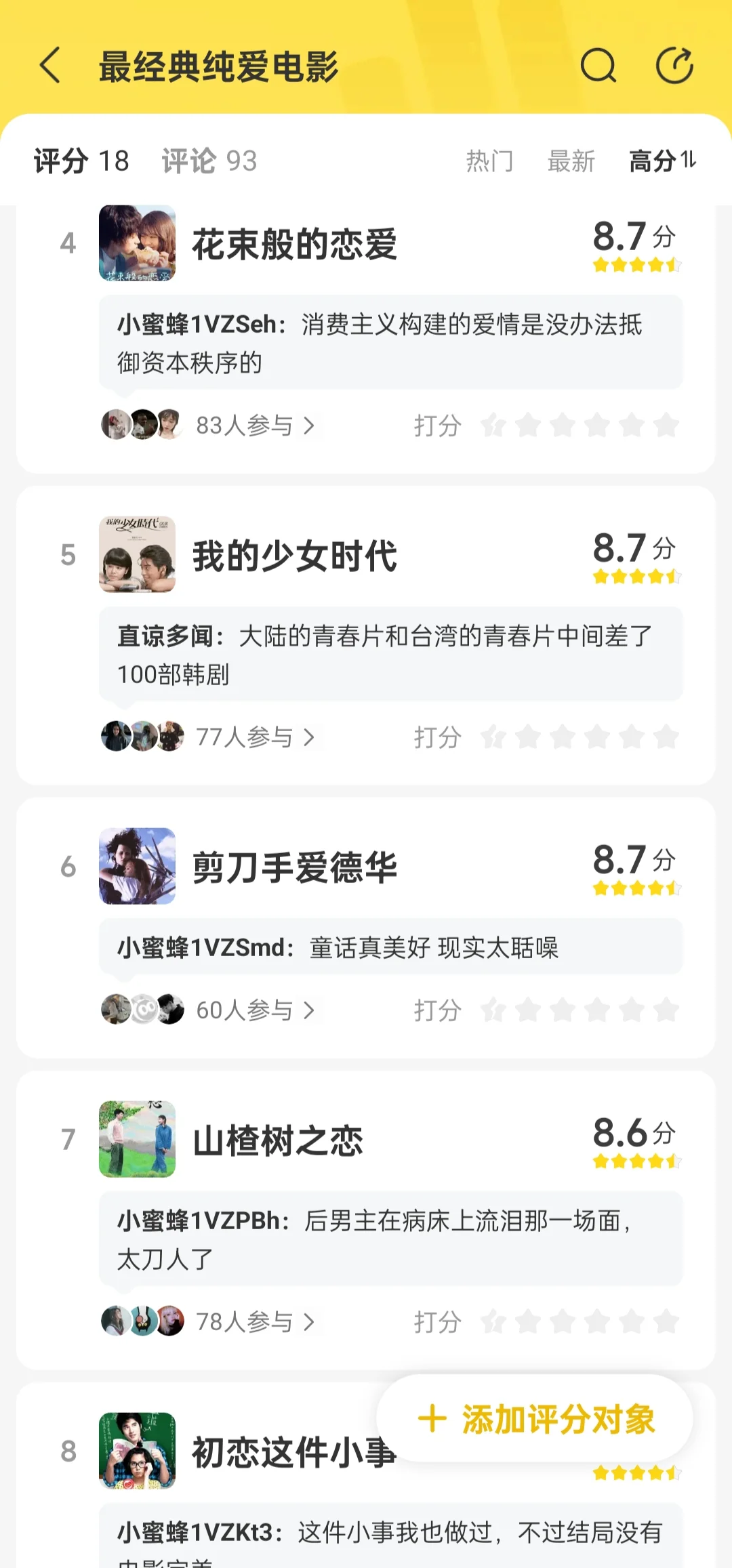 哪一部是你心中的纯爱天花板？