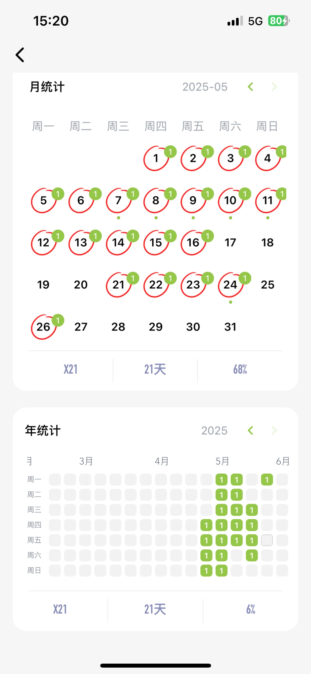 ios自带的打卡app