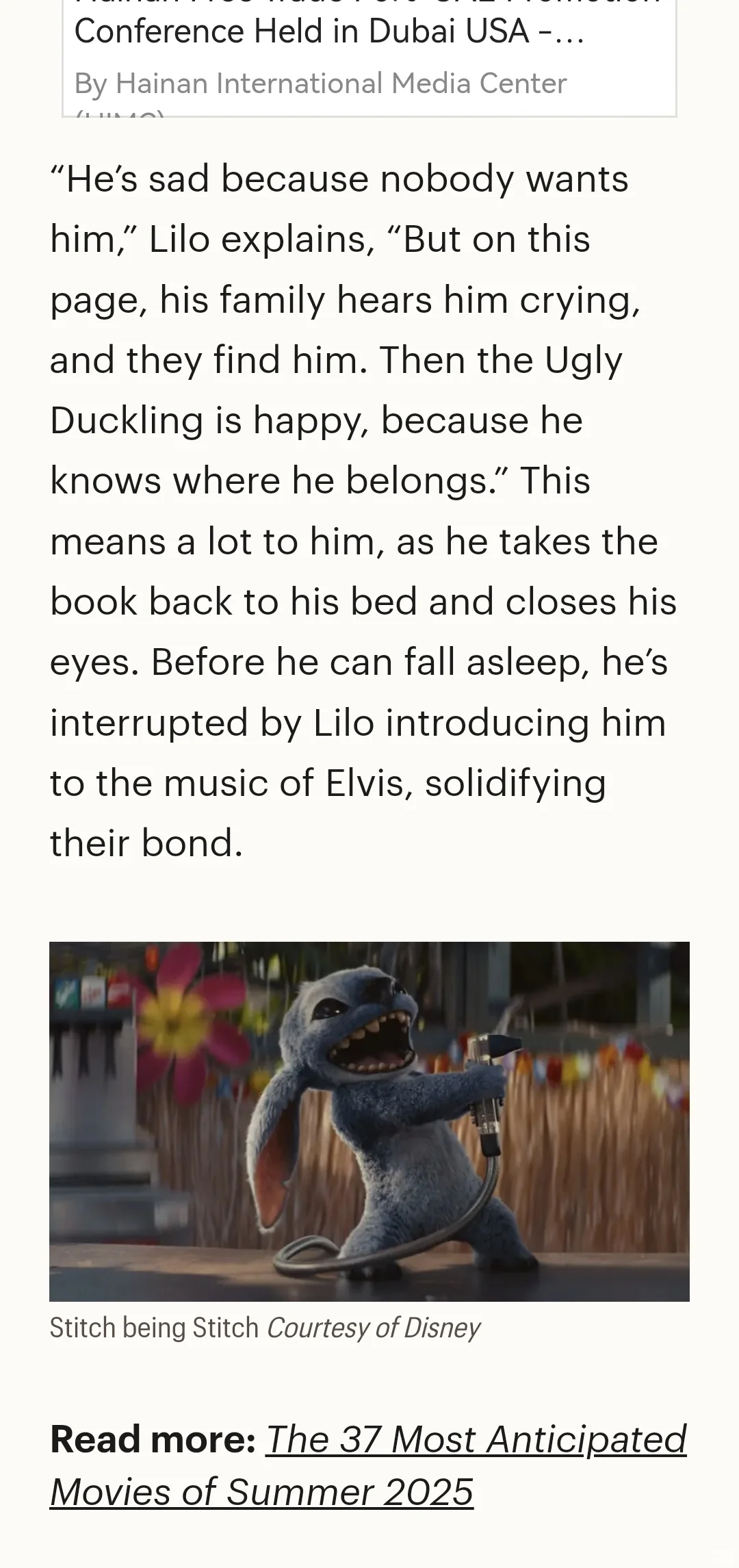 迪士尼dirty史迪奇。他没有自己的故事了