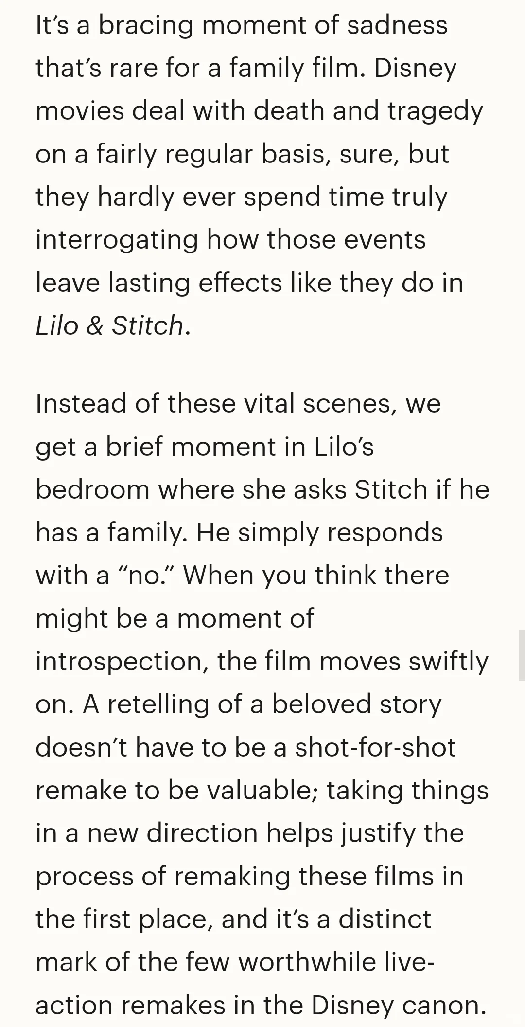 迪士尼dirty史迪奇。他没有自己的故事了