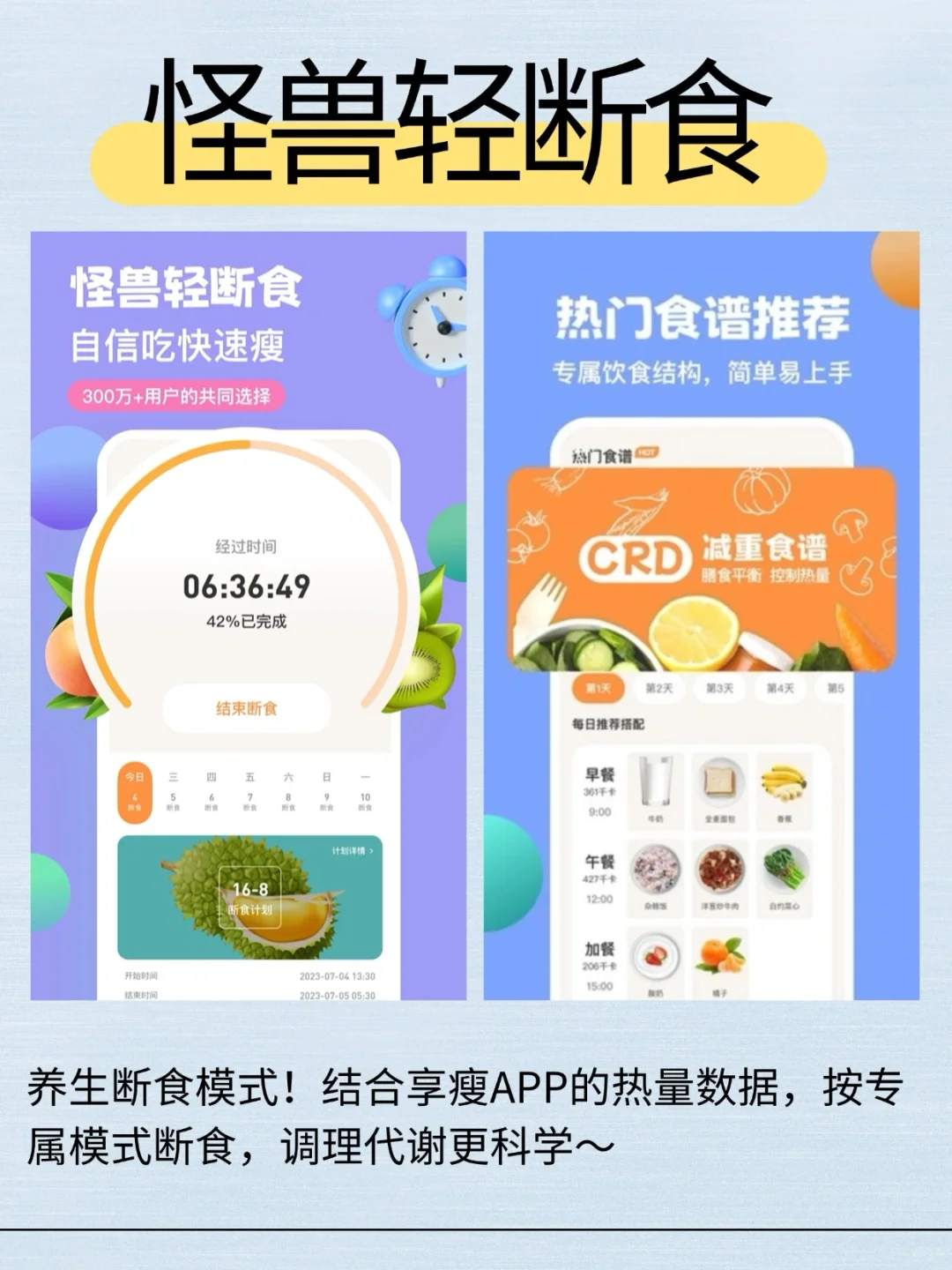享瘦APP宝藏！4款养生党减脂APP实测，边养