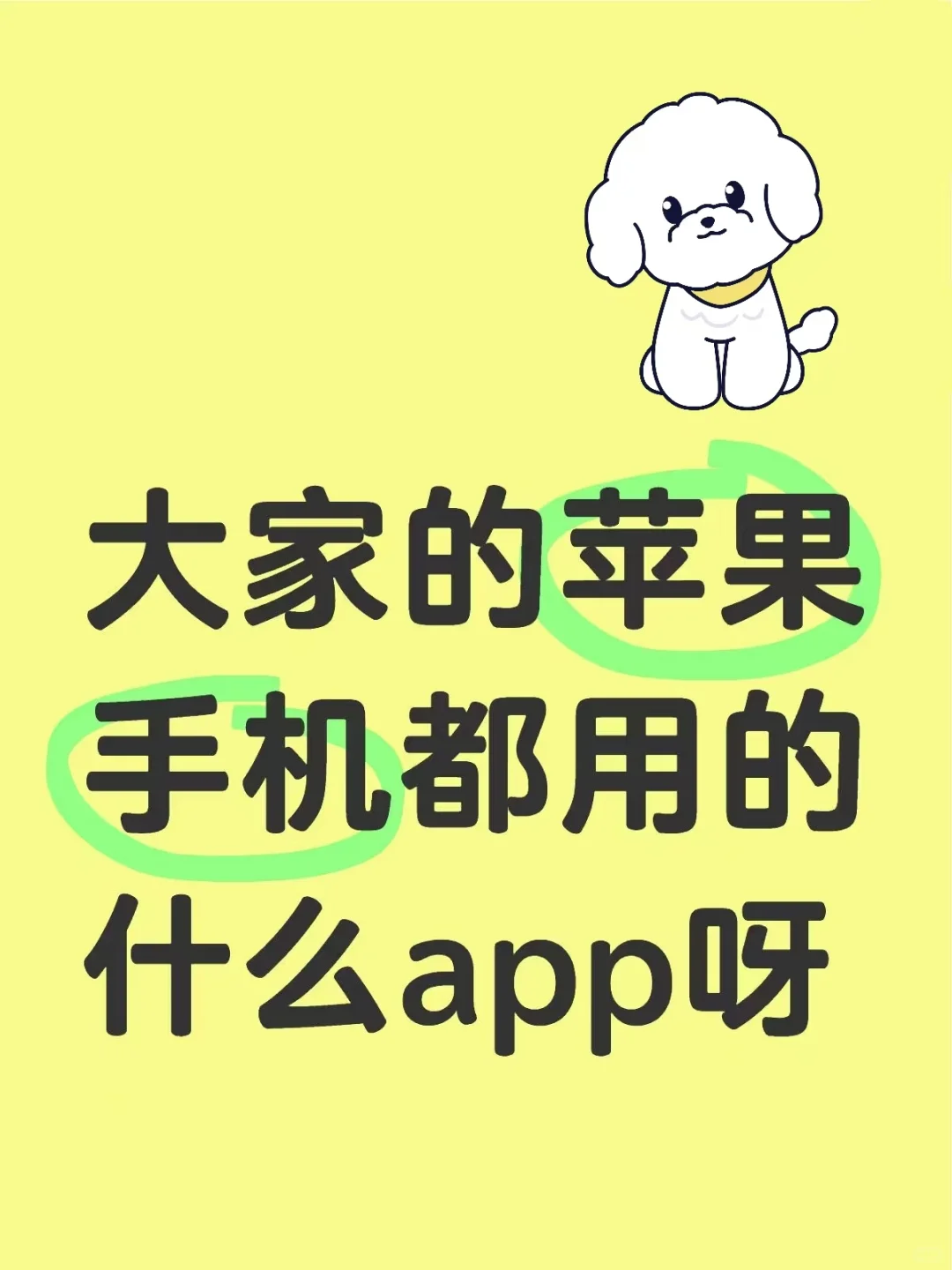 大家的苹果手机都用的什么app呀