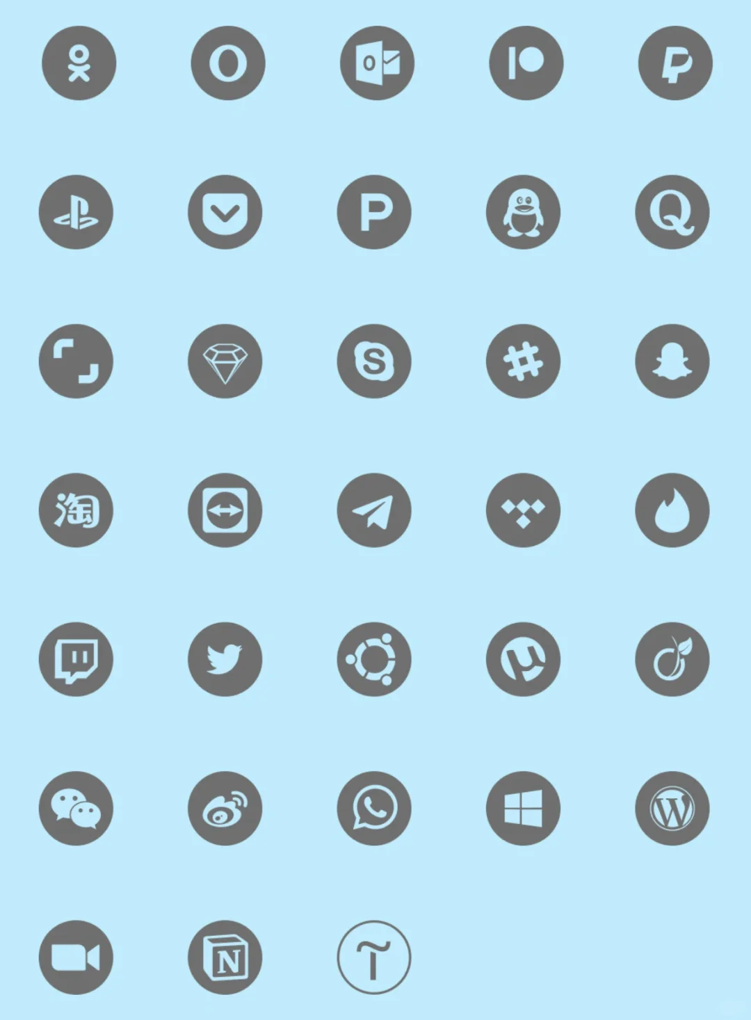 图标设计｜常用社交软件图标设计分享