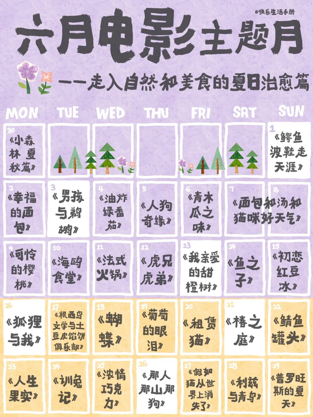 🌱30部走入自然的夏日治愈电影，六月愉快