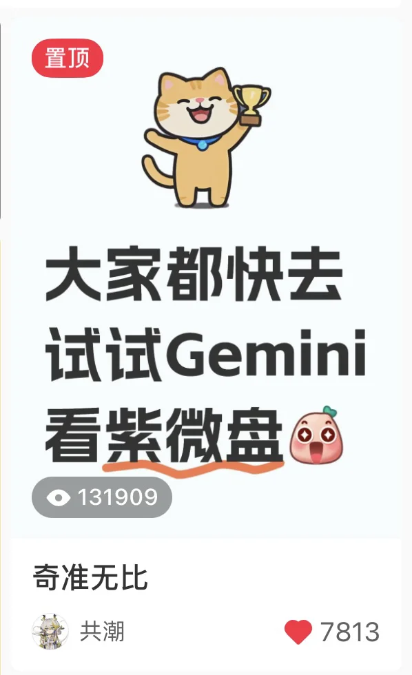 十三万人看过的Gemini使用教程来啦