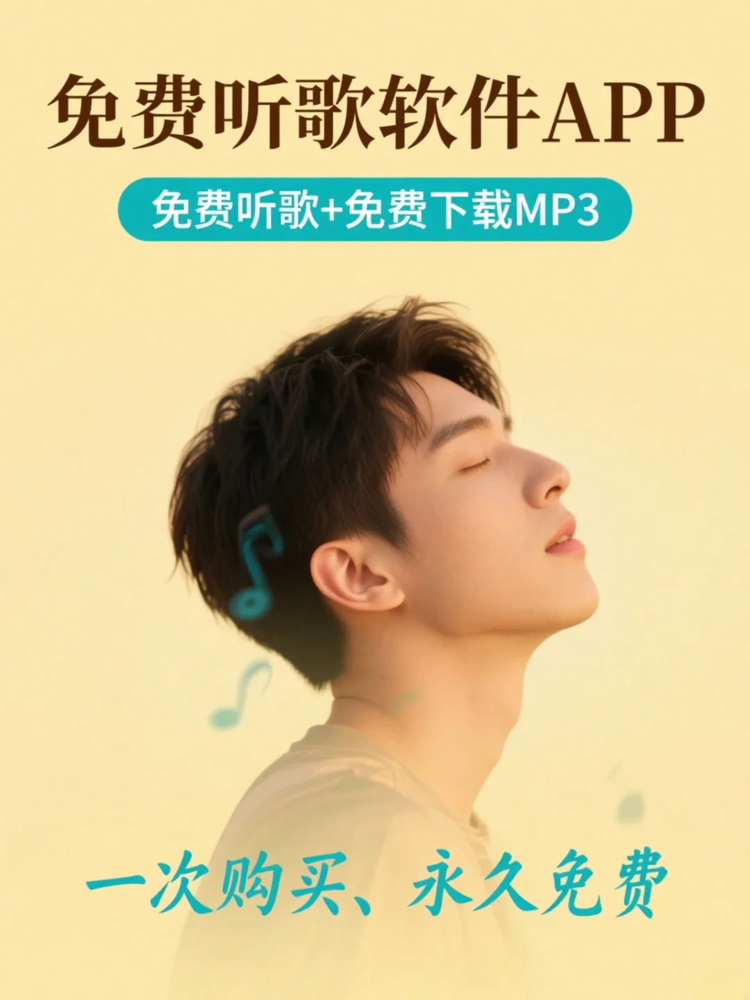 分享！永久免费听歌➕下载mp3音乐的APP软件