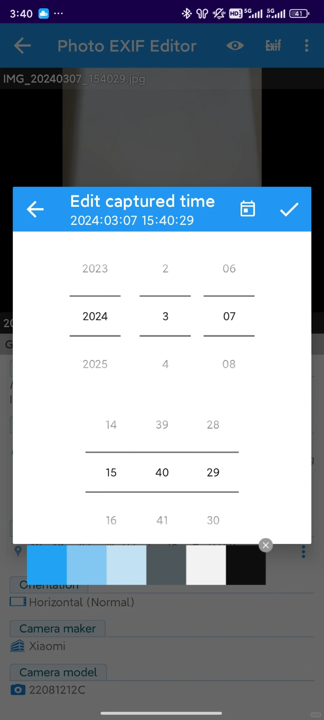 #安卓、鸿蒙 修改照片时间精确到分秒