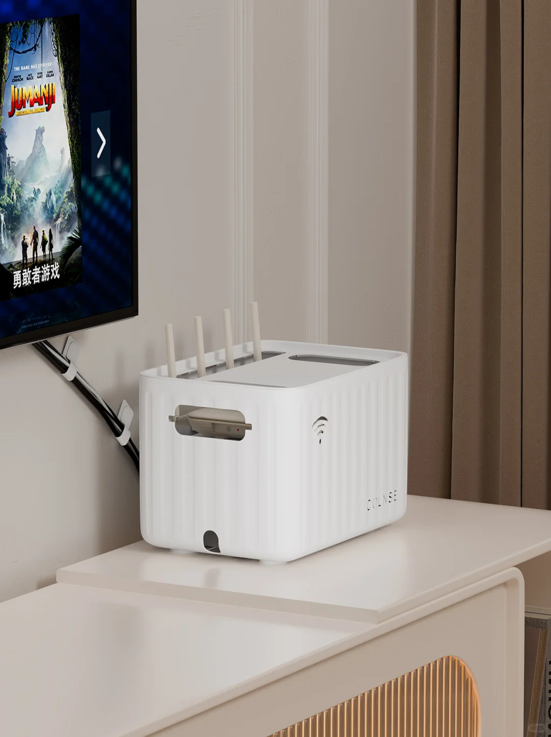 路由器网线各路电线收纳我这样做😆