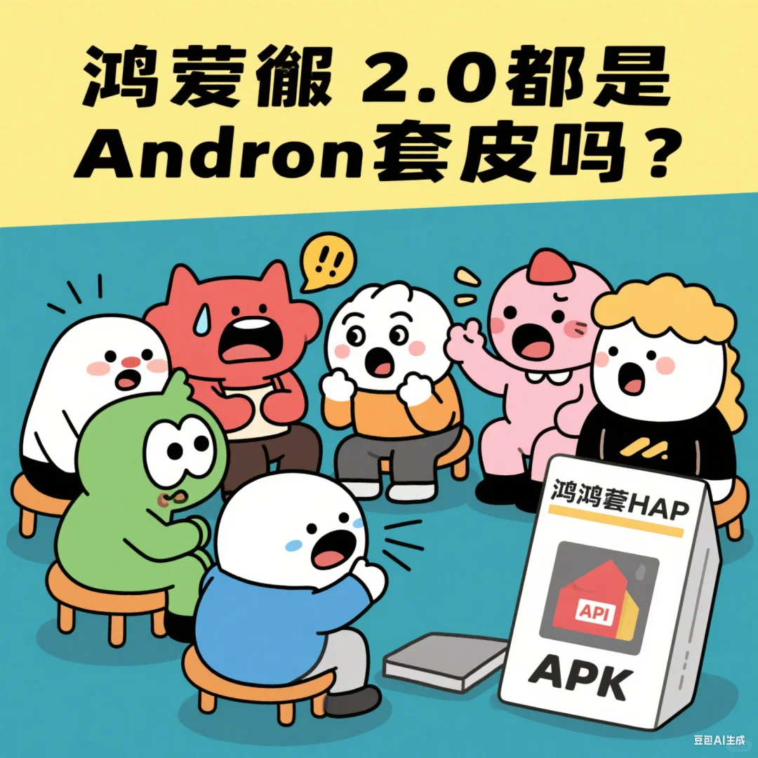 鸿蒙 2.0 是安卓套皮吗？网友吵翻了！