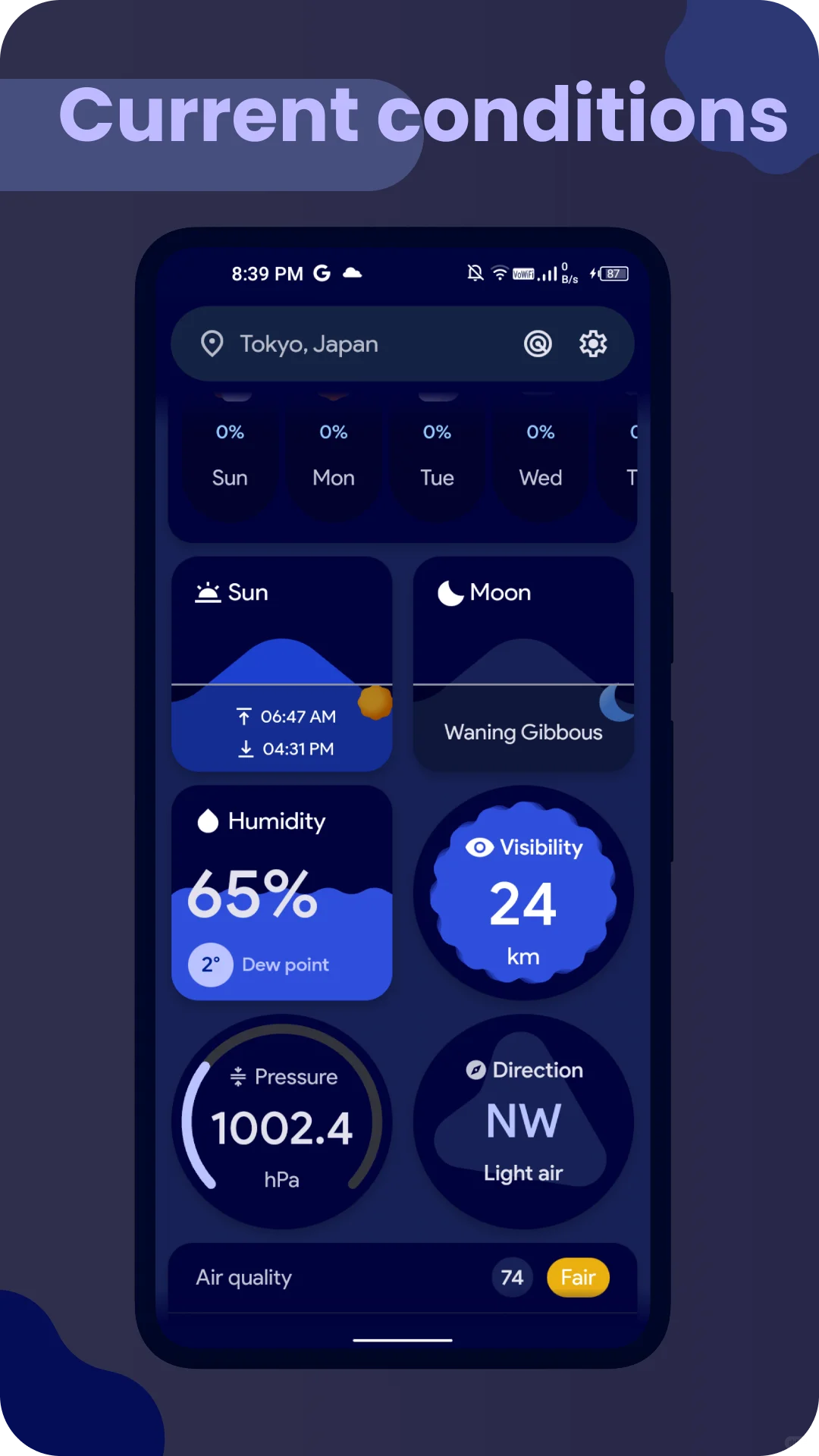 900⭐！颇具google风格的天气应用🌧️