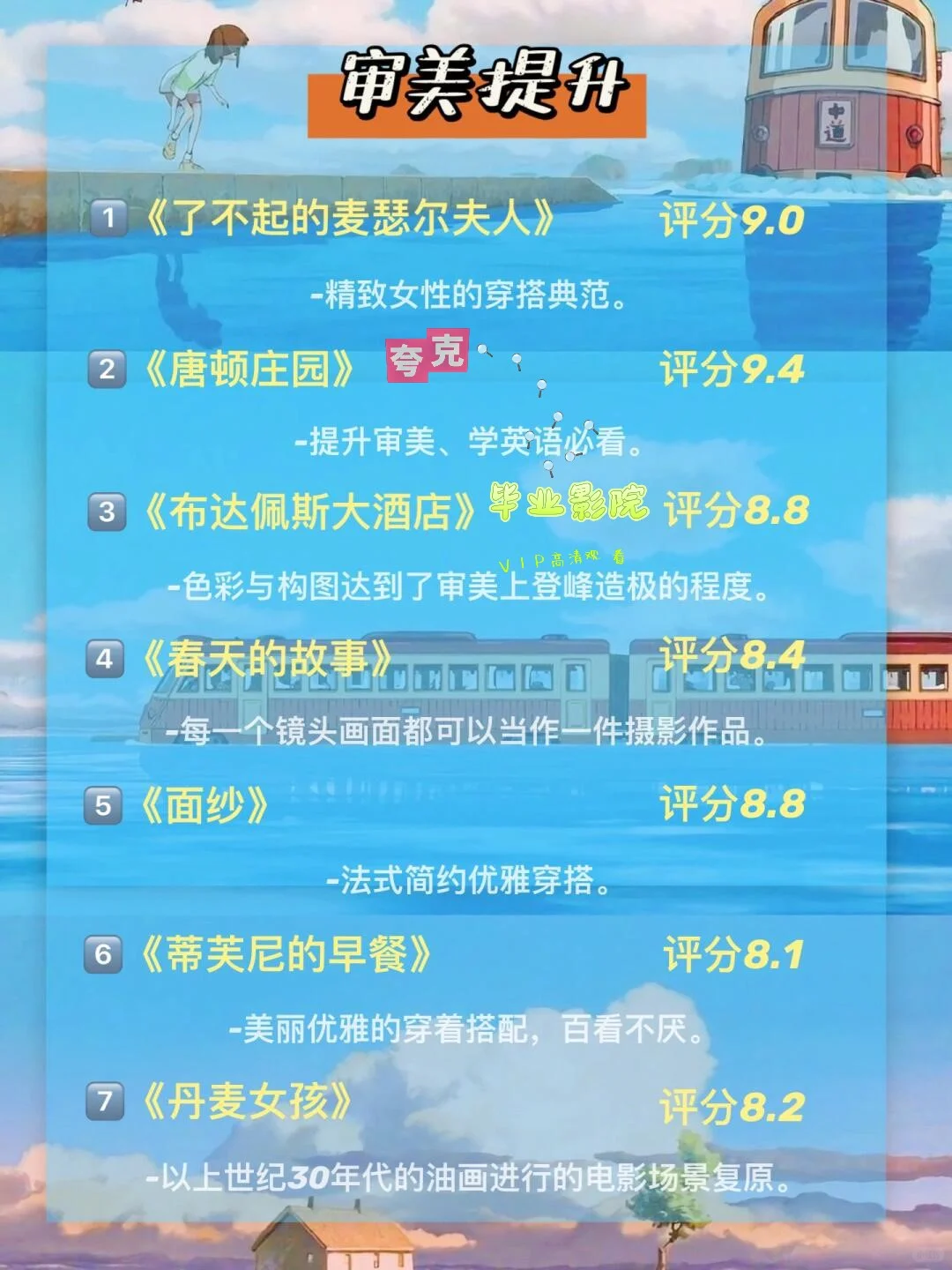 假期狂刷这些高分电影，狠狠提升自己🔥