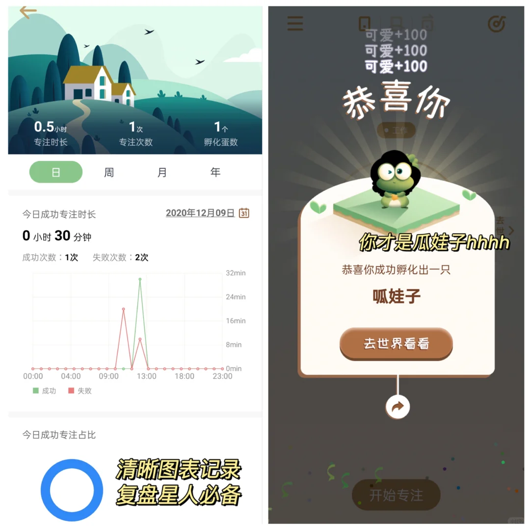 安卓又可以了‼️可爱到爆的提高专注力APP
