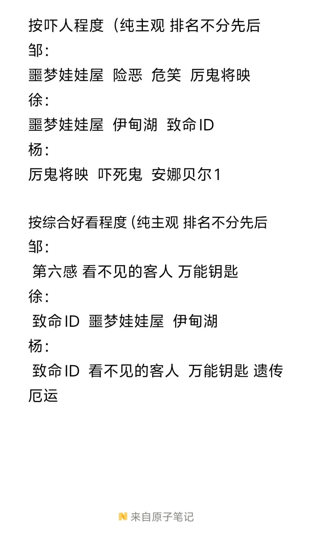 大学四年看了100部恐怖片