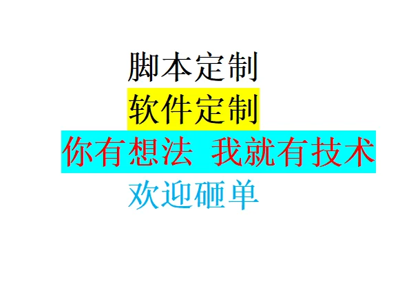 脚本开发 软件定制