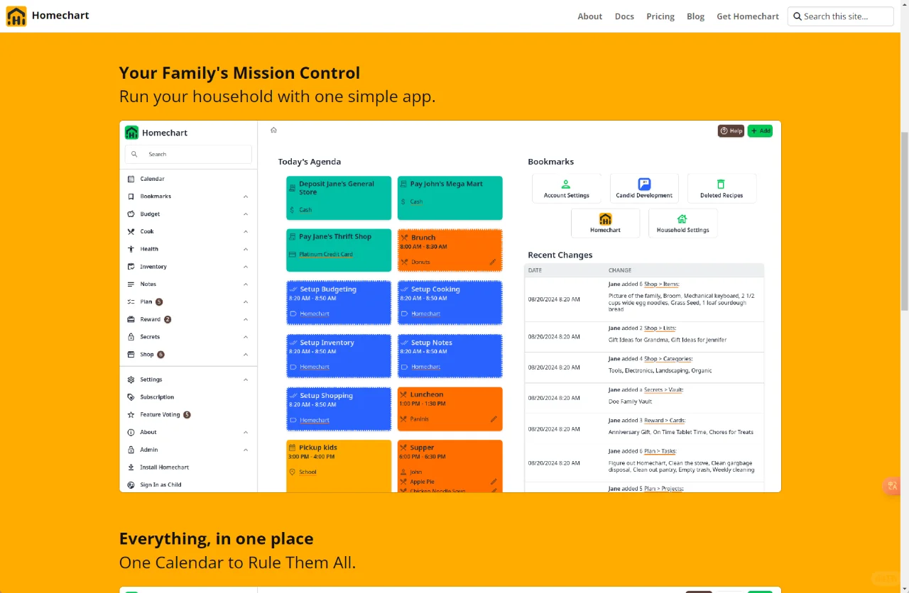 家庭管理痛点终结者!NAS 搭载 Homechart