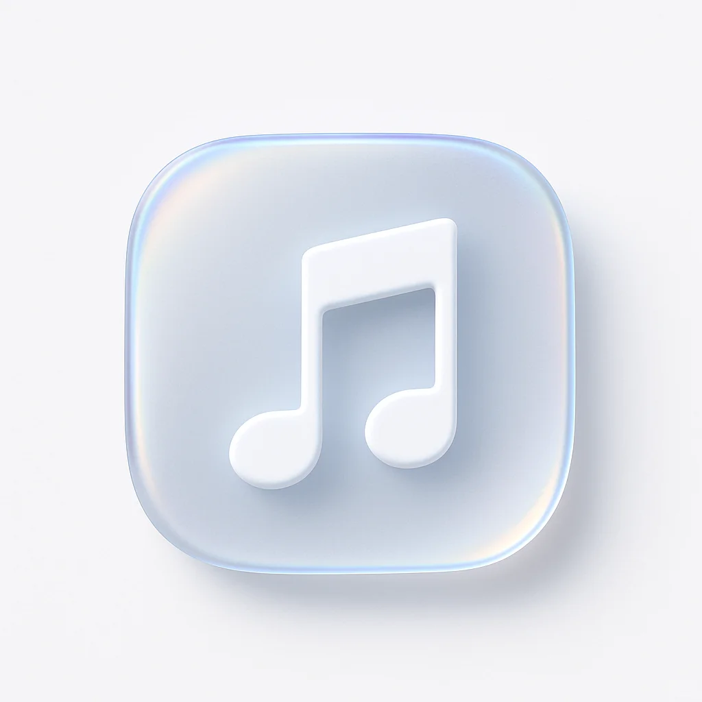 ios26的液态玻璃icon提示词