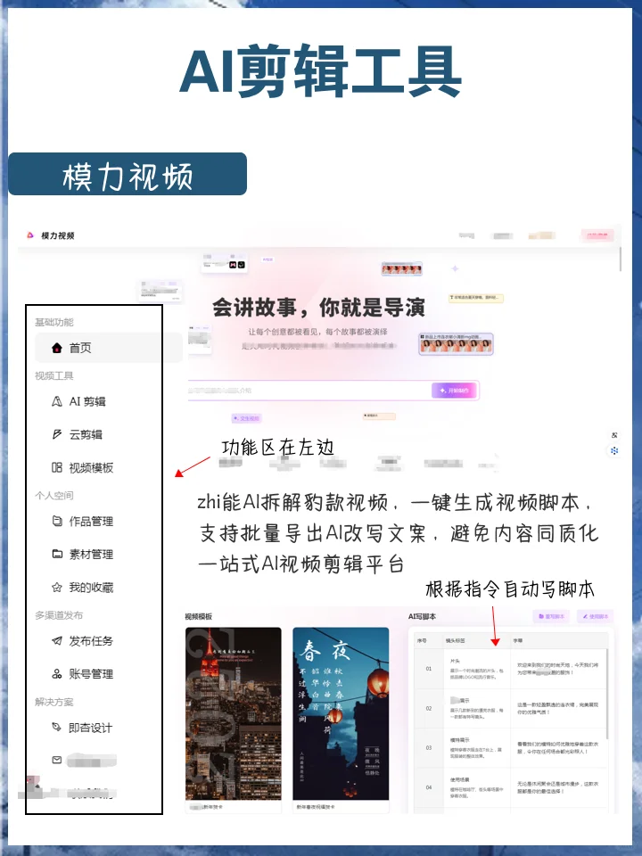我从来不自己剪视频，因为我有6个AI工具‼