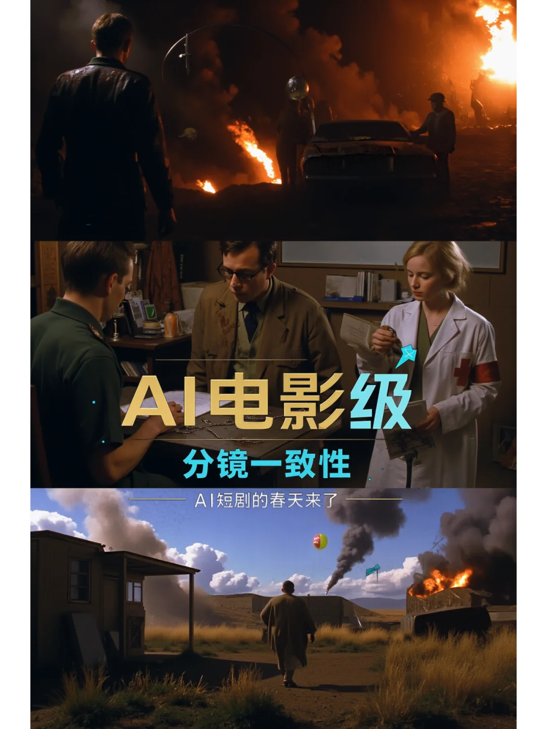 AI电影级分镜一致性我终于攻破了！值得收藏