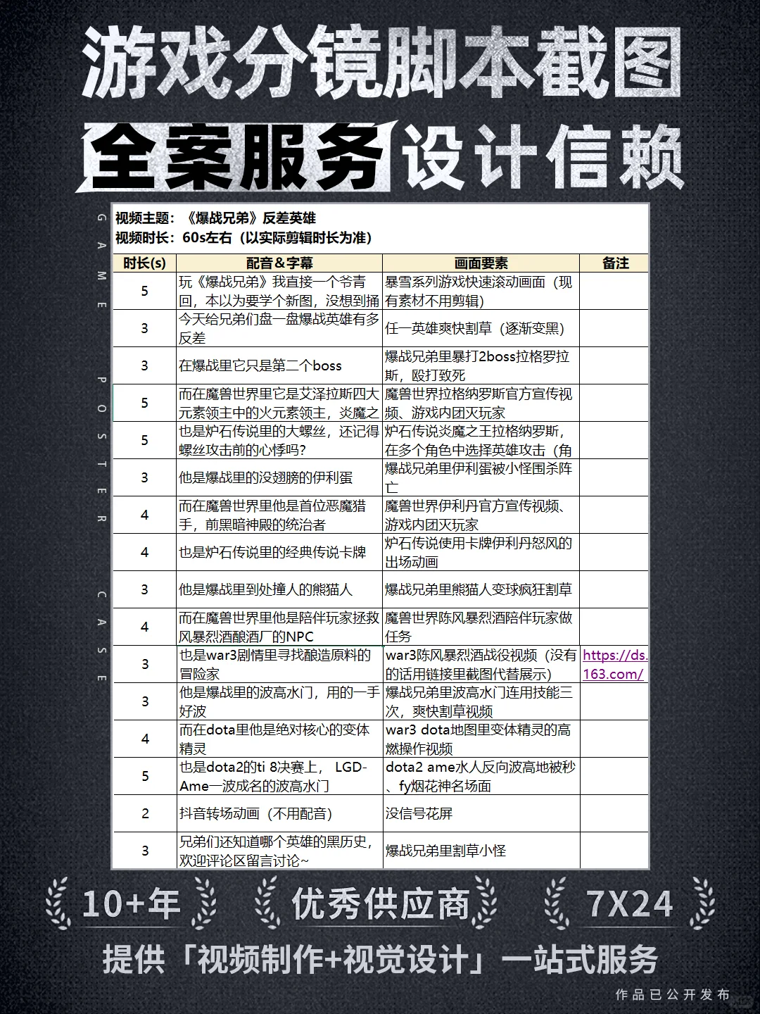 游戏分镜脚本截图 |游戏分镜买量一站式服务