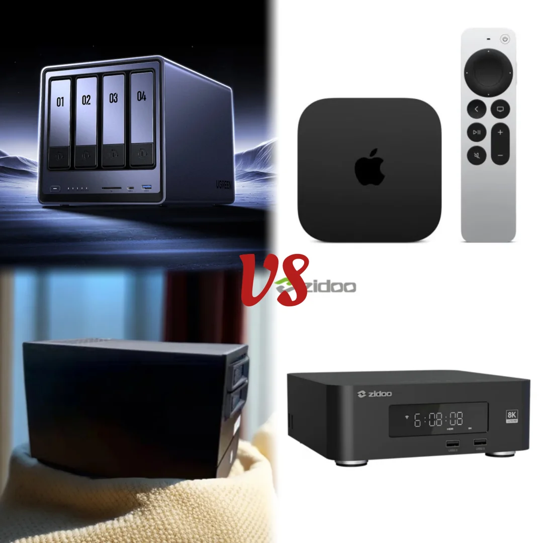 传统NAS+apple tv VS 魔速盒子+芝杜播放器