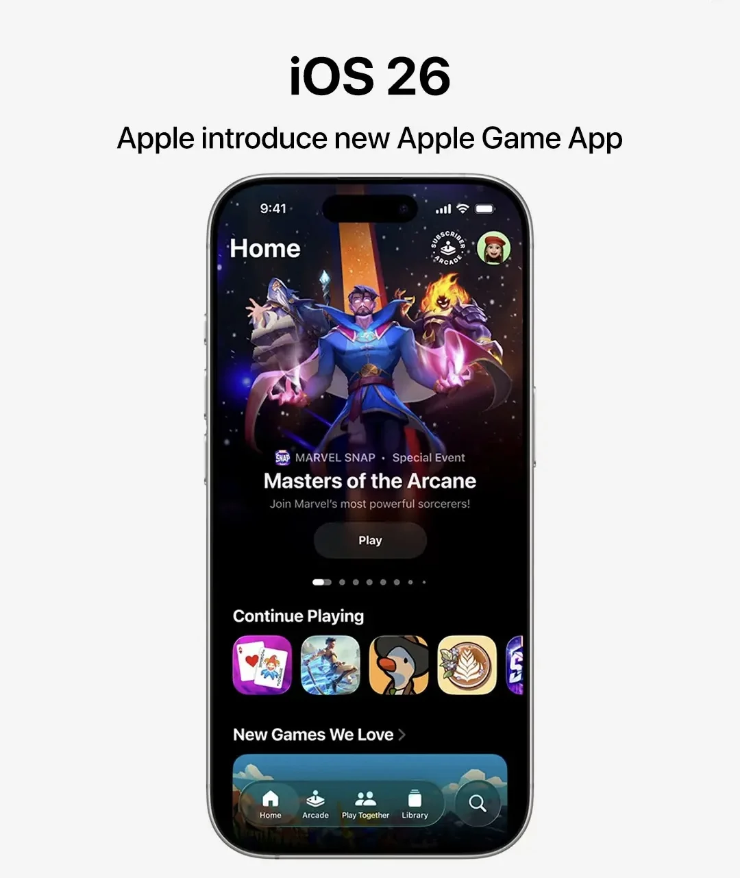 苹果更新 iOS 26 应用界面