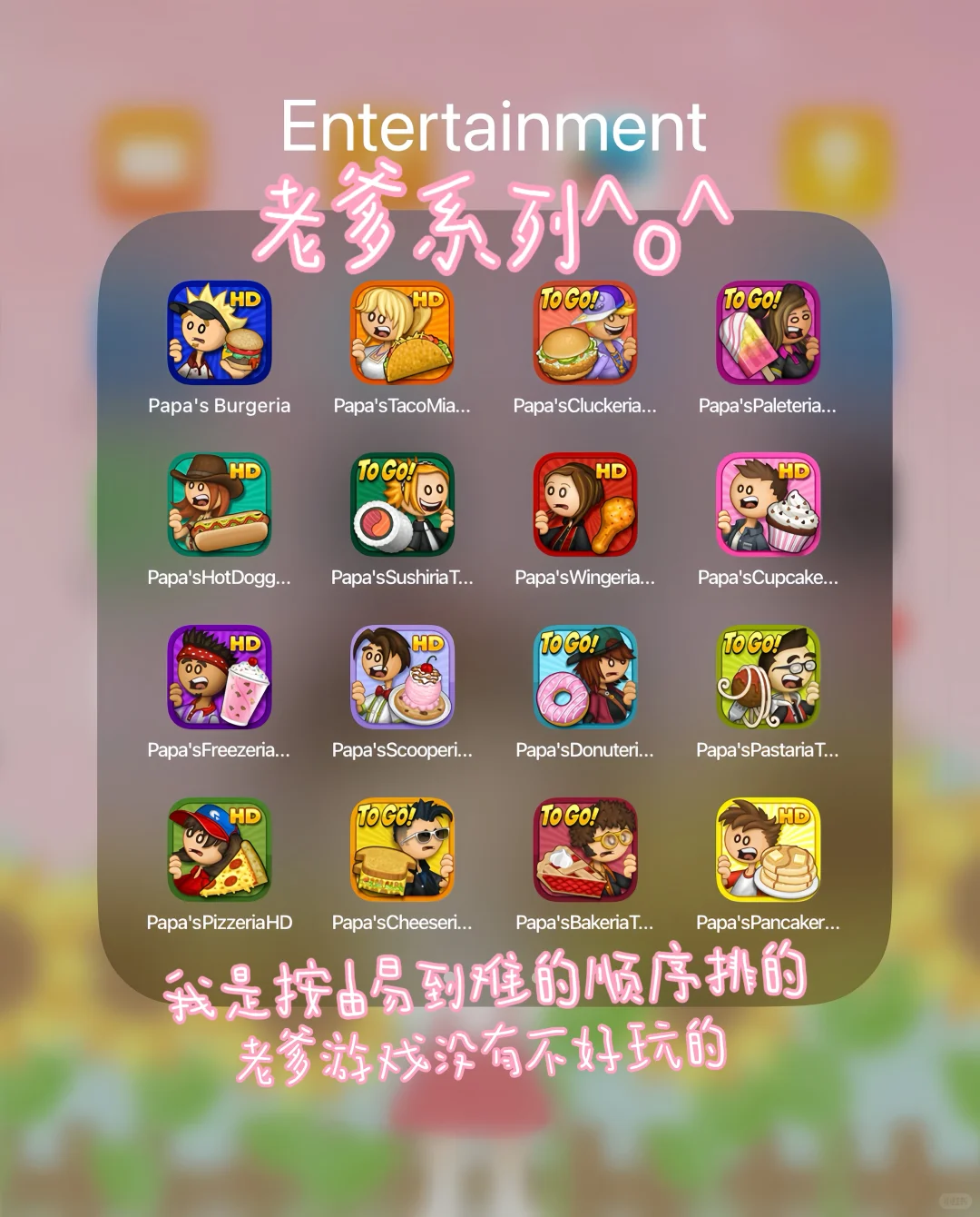 我最爱的iPad游戏^o^