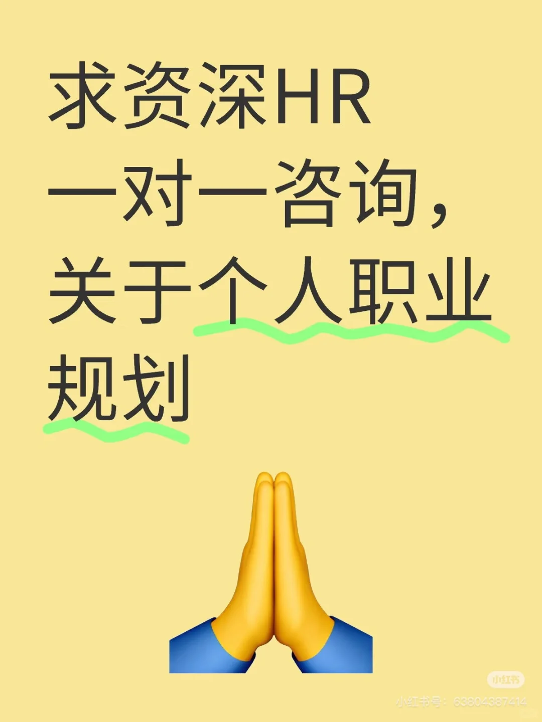 求资深HR一对一咨询，关于个人职业规划