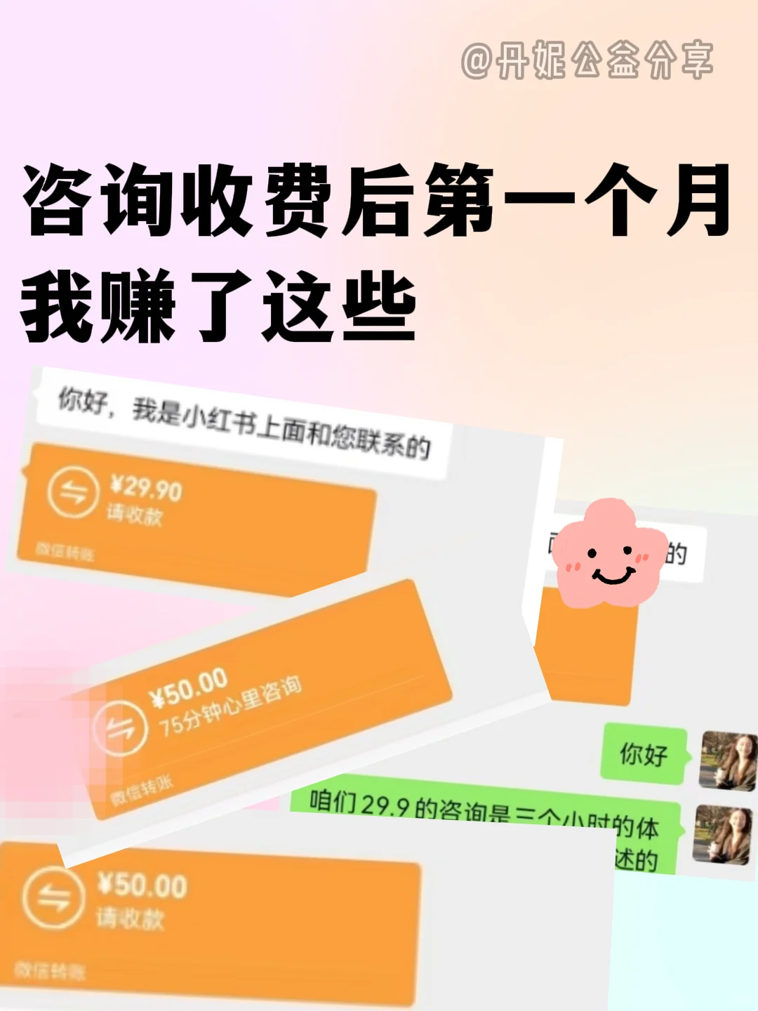 咨询收费后的第一个月我赚了这些