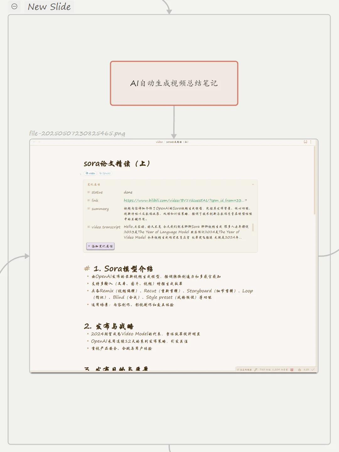 一键生成视频总结