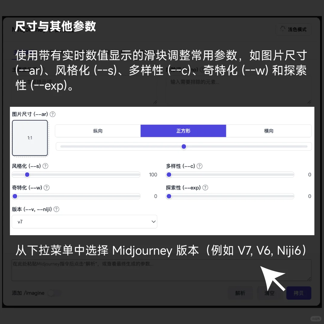 ✨Midjourney 参数头疼?可视化插件拯救你!✨