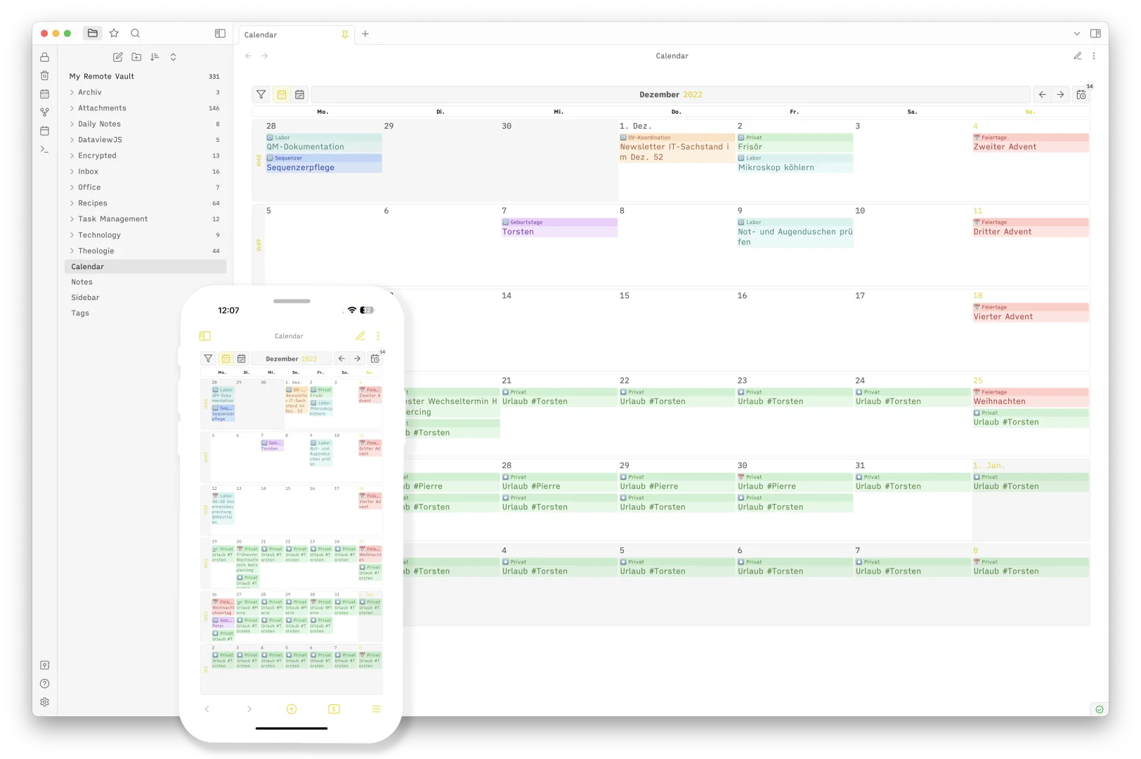 obsidian 的日历插件 Tasks Calendar