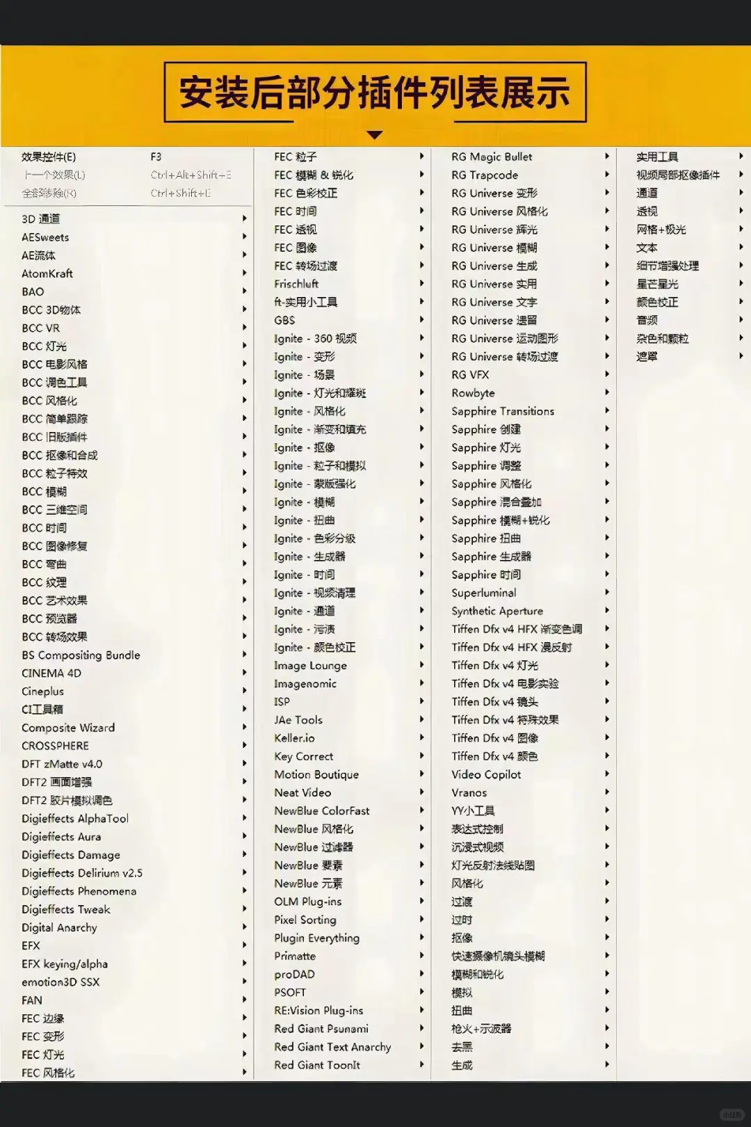 2024Ae最新全套插件合集来啦！无偿分享！