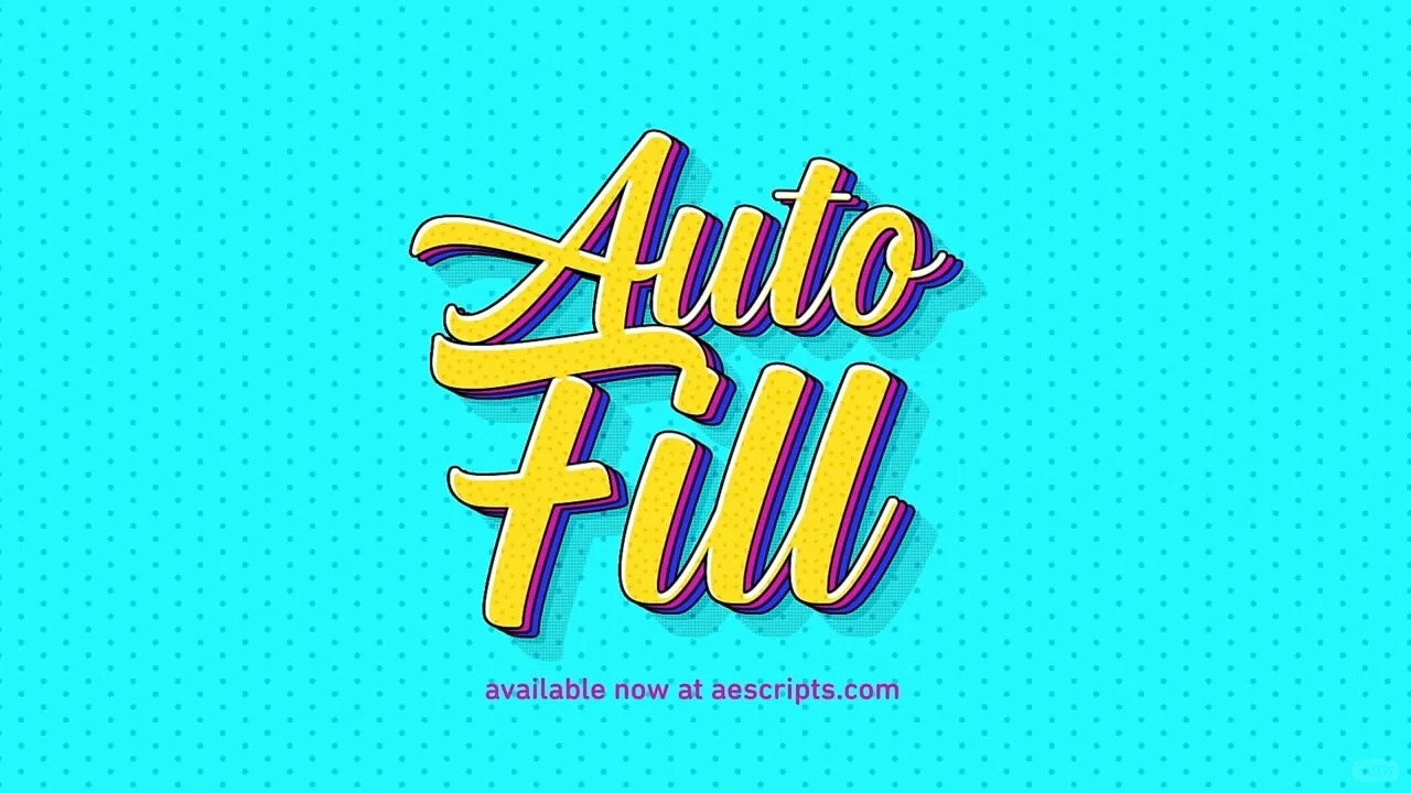 AE插件图层边界自动填充生长动画AutoFill