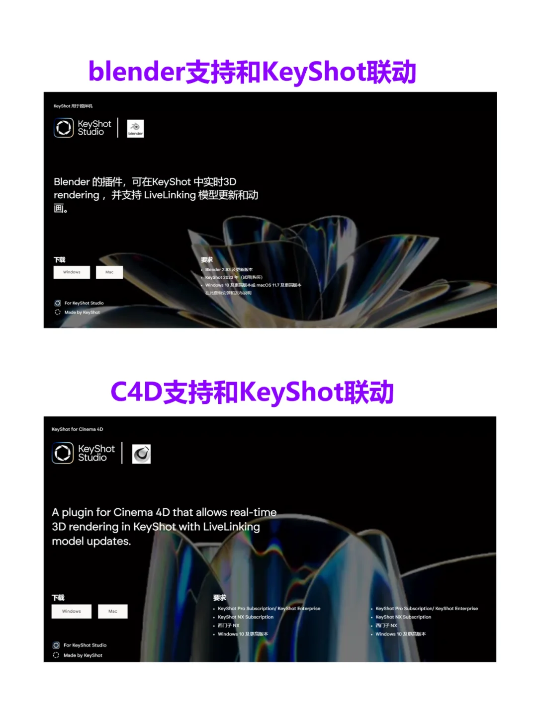 keyshot及其他三维软件 同步插件集合