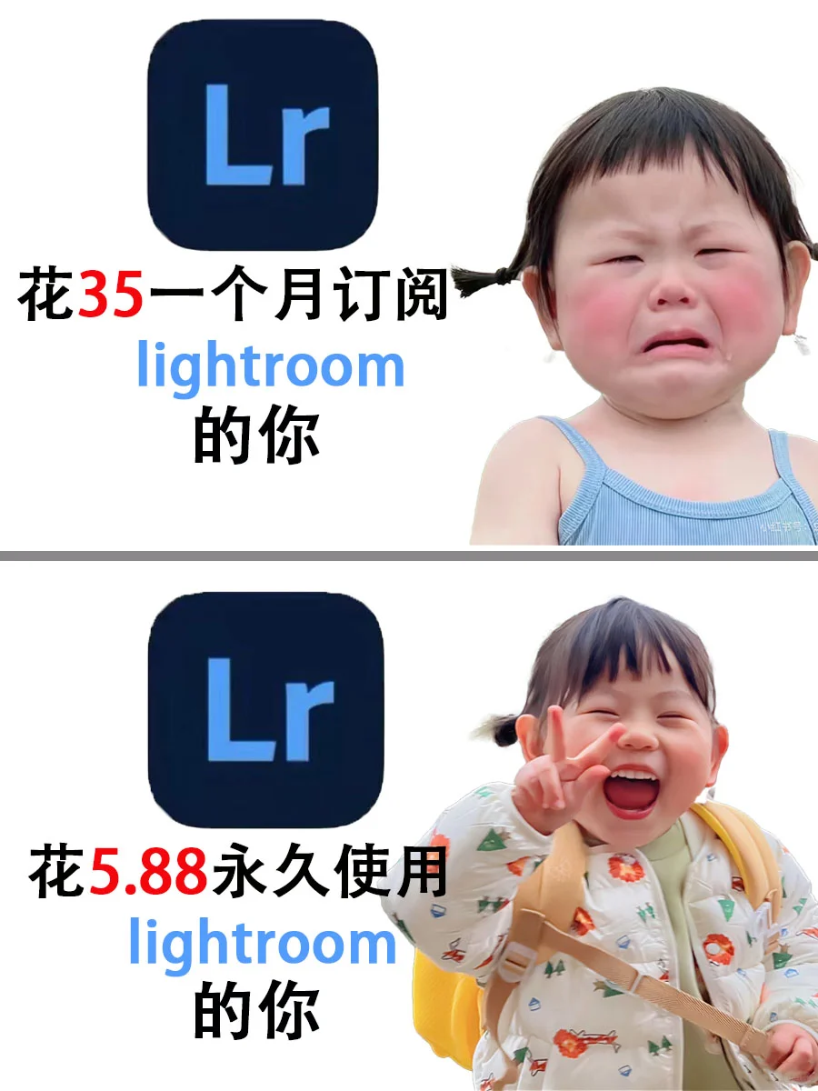 不要再花冤枉💰了，一瓶水💰搞定Lr会员！