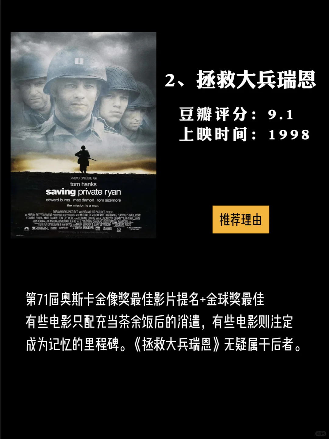 12 部高分二战题材战争场面猛片