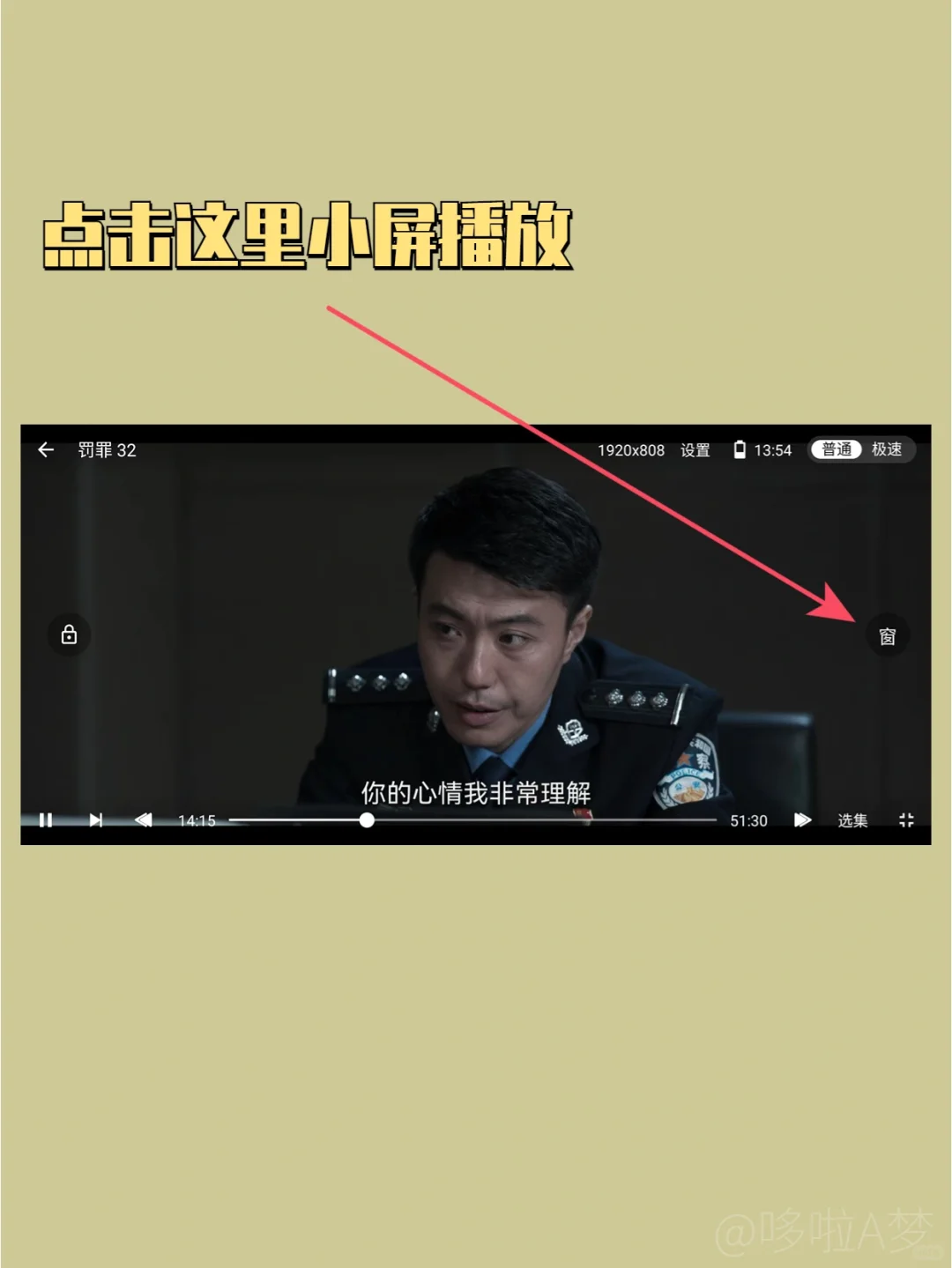 粉丝想要一个能小窗的追剧软件，宠她！