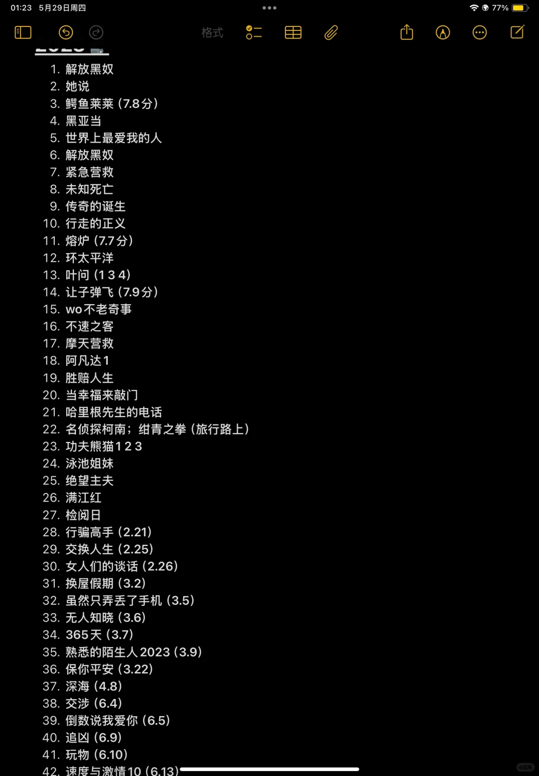 自己看过的电影分享🎬