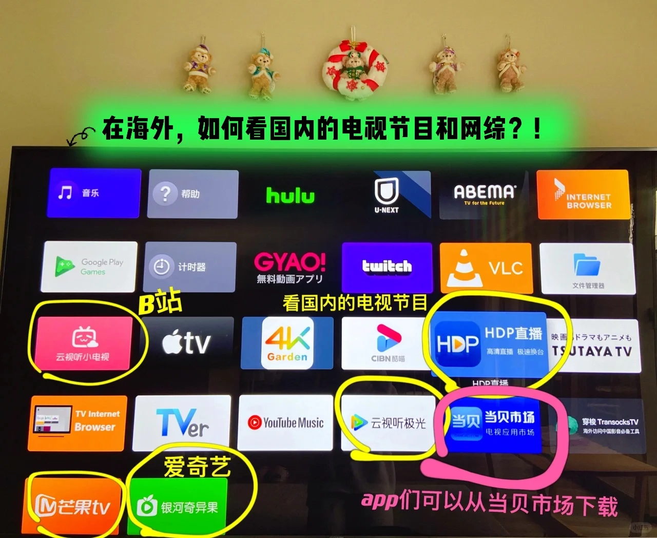 海外如何在电视上看国内电视节目、奥运、网综