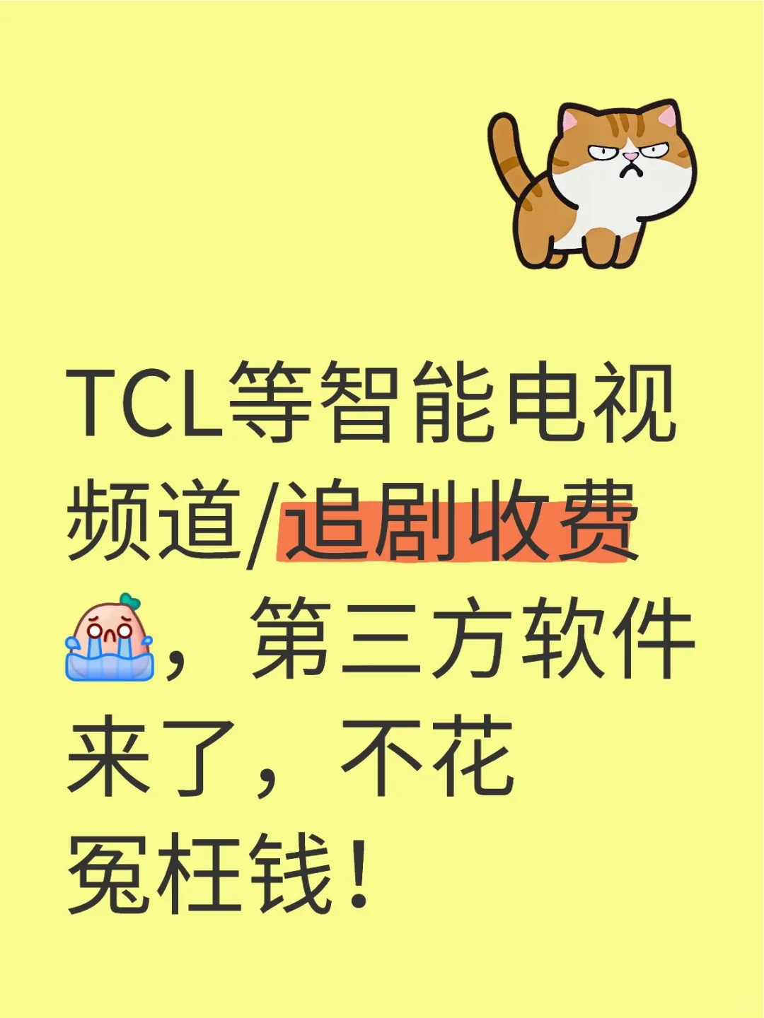 TCL等智能电视，第三方软件，不用再挨个付