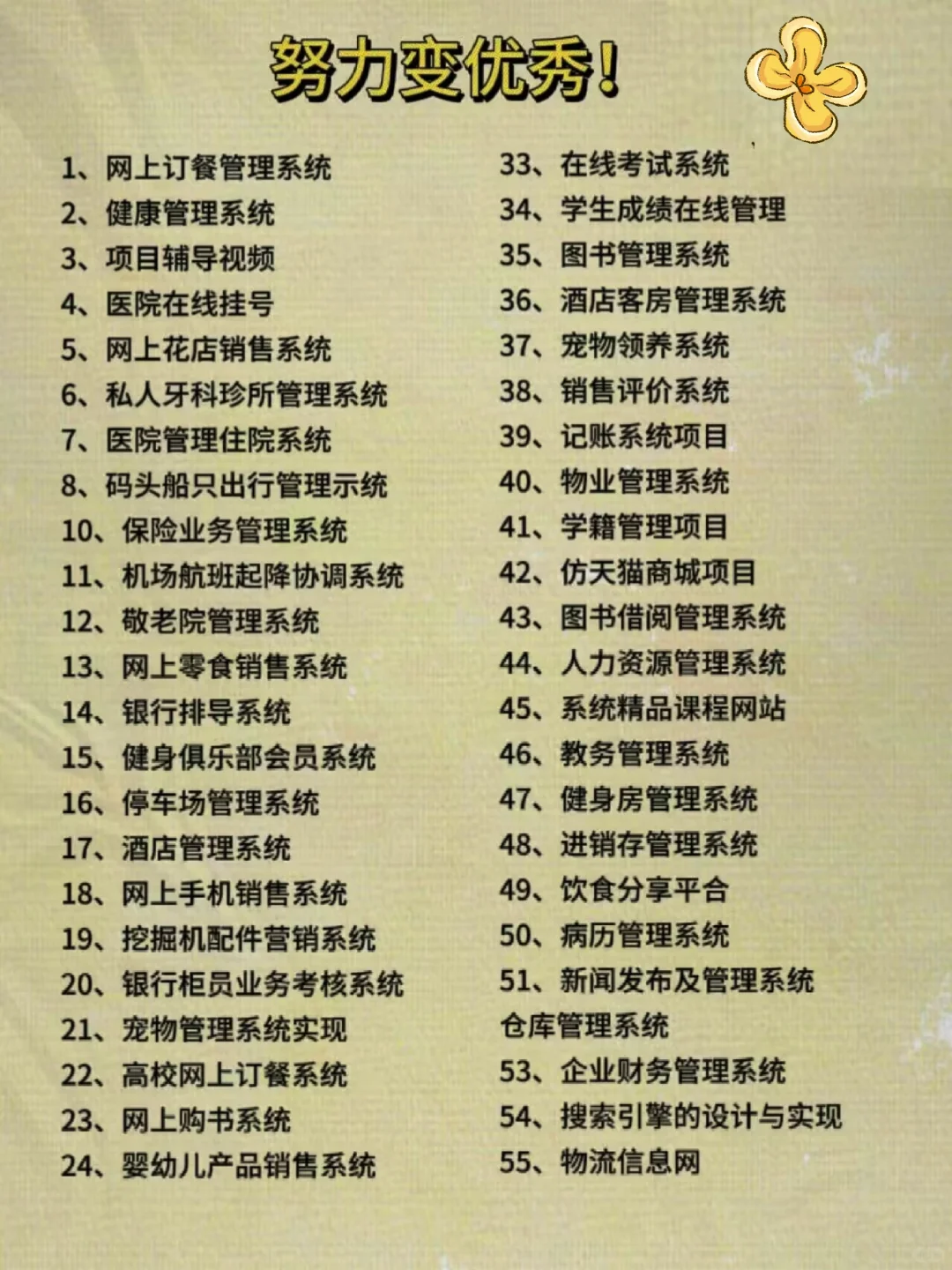 Java练手项目（附源码+视频），可白嫖！