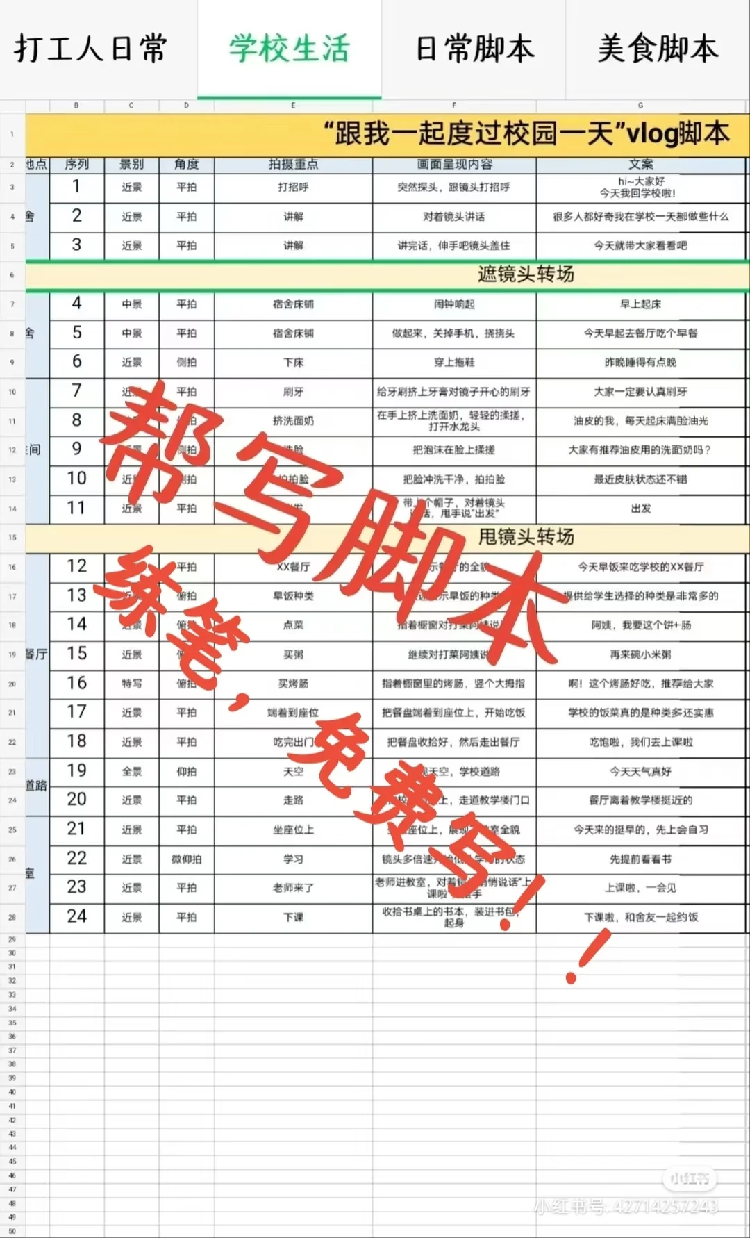 有经验练笔脚本