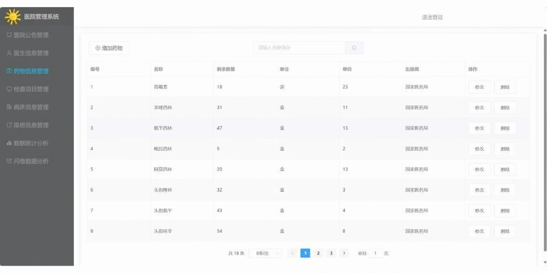 医院管理系统，附源码，拿走直接用！