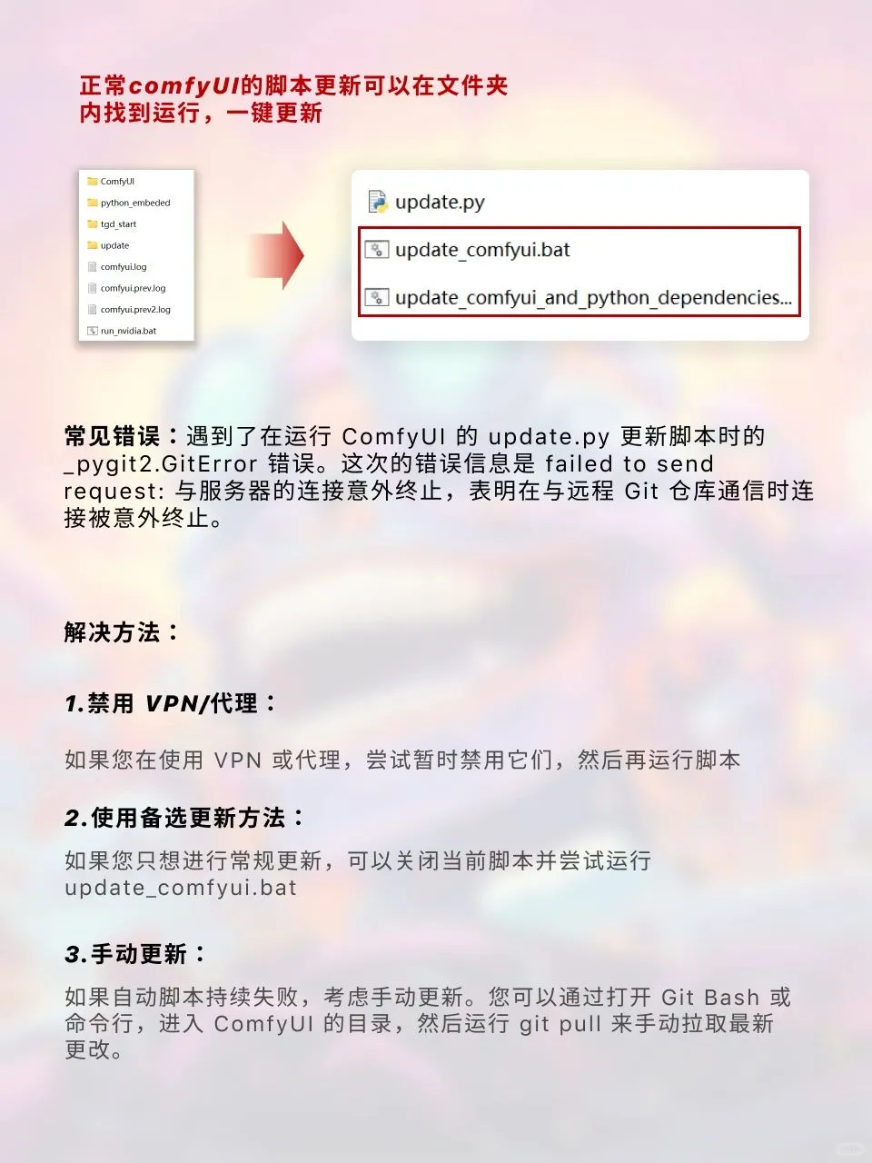 comfyui脚本更新教程