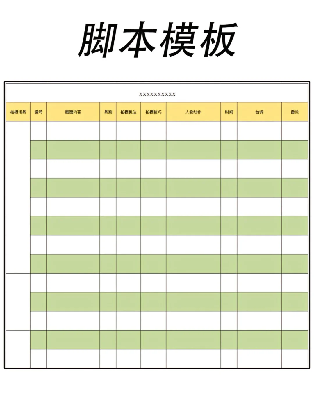 不会写脚本请你疯狂看这张表格，